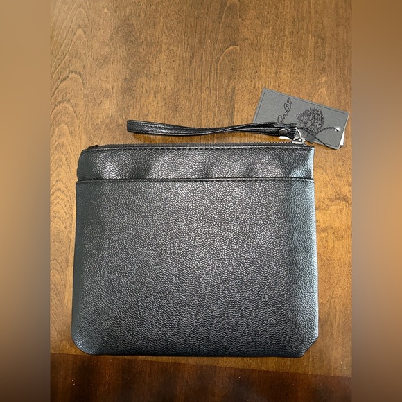 NWT Ed Hardy Black Skull and Roses Wristlet - Picture 3 of 5